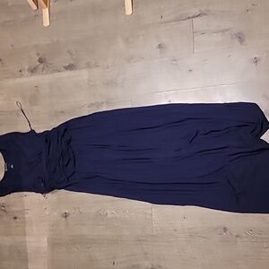 INC international concepts medium maxi dress dark blue